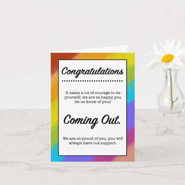 LGBT Coming Out Card (Small Plant)