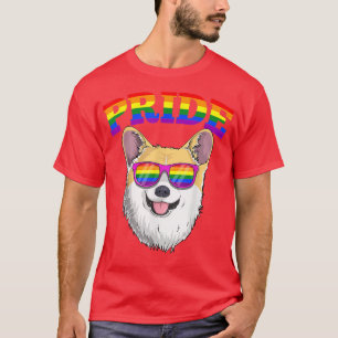 LGBT Corgi Dog Gay Pride Rainbow LGBT Cute  T-Shirt