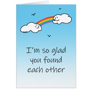 LGBT Couple Heartfelt Anniversary   Rainbow Clouds