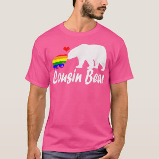 Lgbt Cousin Bear Gay Pride Equal Rights Rainbow 35 T-Shirt