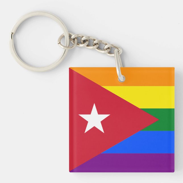 LGBT Cuba Key Ring (Front)