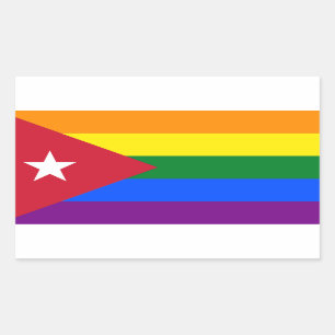 LGBT Cuba Rectangular Sticker