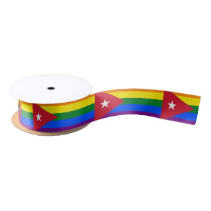 LGBT Cuba Satin Ribbon