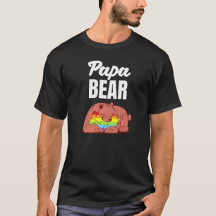 Lgbt Dad Papa Bear Camping Gay Lesbian Nonbinary T-Shirt