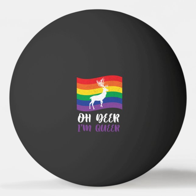 LGBT Deer Ping Pong Ball (Front)
