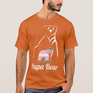 LGBT Demigirl Papa Bear Demigender Pride Flag T-Shirt