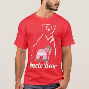 LGBT Demigirl Uncle Bear Demigender Pride Flag T-Shirt
