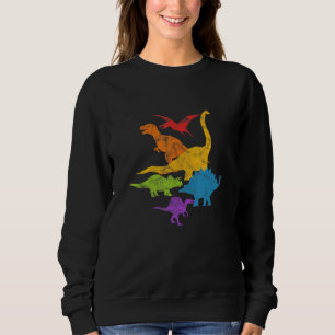 LGBT Dinosaur Gay Lesbian Transgender Bisexual Que Sweatshirt