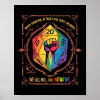 Lgbt Dnd Shirt When Someone Attacks One Party Memb