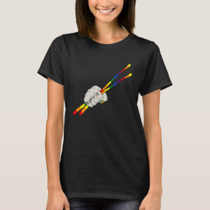 LGBT Drumsticks Gay Love Drums Drumset Drumming Dr T-Shirt