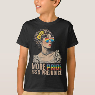 Lgbt Equal Rights More Pride Less Prejudice Rainbo T-Shirt