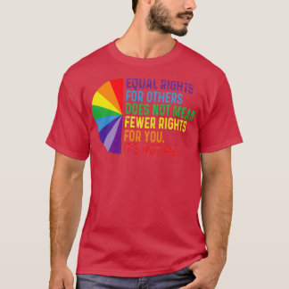 LGBT Equal Rights Pie for Black People Minorities  T-Shirt