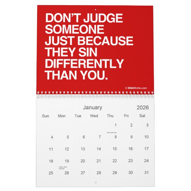 LGBT EQUALITY CALENDAR (Jan 2026)