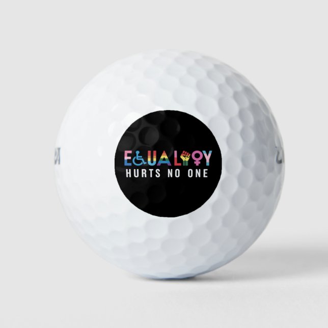 Lgbt Equality Hurts No One Pride Human Rights Golf Balls (Front)