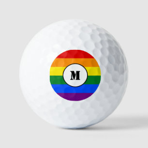 LGBT flag Drawstring Backpack Golf Balls