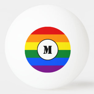 LGBT flag Drawstring Backpack Ping Pong Ball