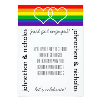 Gay Engagement Party Invitations 1