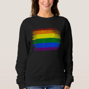 LGBT Flag Gay Lesbian Transgender Pride Rainbow Fl Sweatshirt