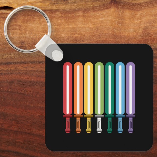 LGBT Flag Gay Pride  Key Ring (Front)