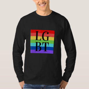 Lgbt Flag Gay Pride Transgender Lesbian Bisexual Q T-Shirt