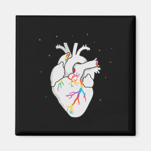 Lgbt Flag Heartbeat Gay Lesbian Resist Men Women G Magnet