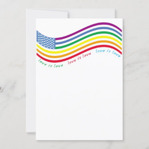 LGBT flag Invitation