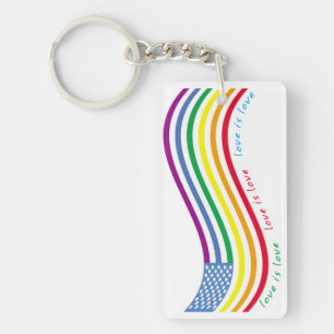 LGBT flag Key Ring