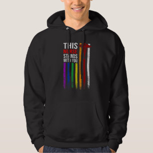 Lgbt Flag Lgbt Pride This Nurse Stands With You Hoodie