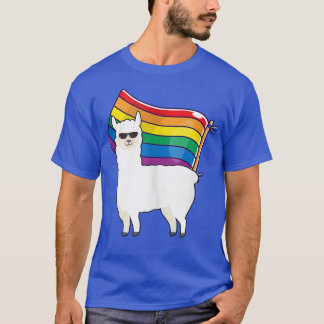 LGBT Flag  Llama Gay Lesbian Resist Men Women Gift T-Shirt