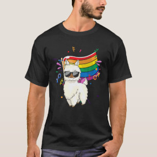 LGBT Flag Llama Gay Lesbian Resist Special Gifts B T-Shirt