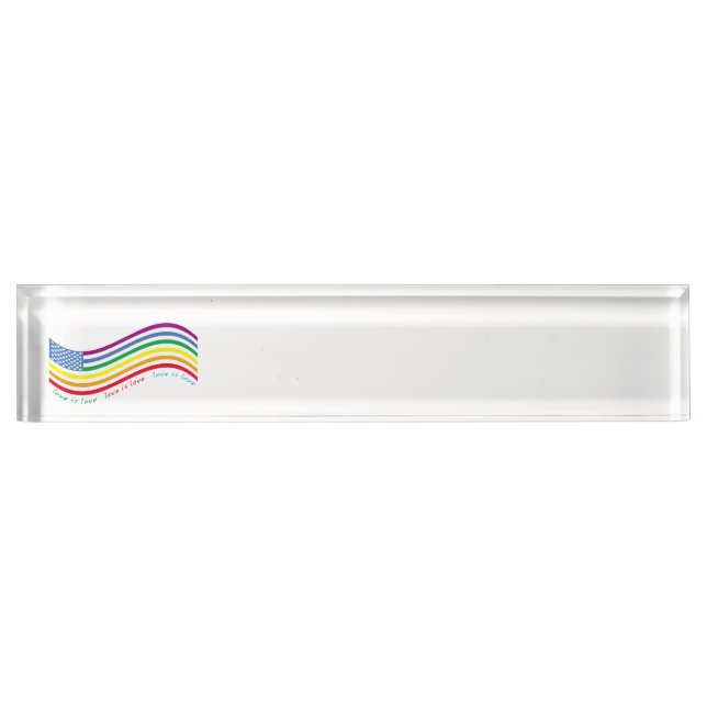 LGBT flag Nameplate (Front)