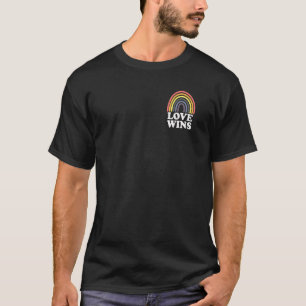 Lgbt Flag Pride Pocket Rainbow Love Wins T-Shirt
