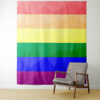 LGBT flag rainbow lines geometric mesh pattern