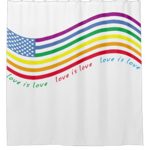 LGBT flag Shower Curtain
