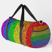 LGBT flag vibrant rainbow glitter sparkles