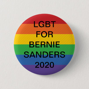 LGBT for Bernie Sanders 2020 Button