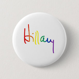LGBT for HILLARY CLINTON 6 Cm Round Badge