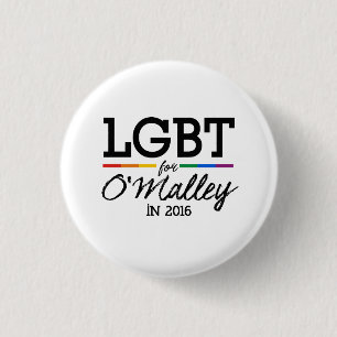 LGBT for O'Malley 2016 3 Cm Round Badge