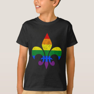 Lgbt French Fleur De Lis Gay Pride Month Rainbow M T-Shirt