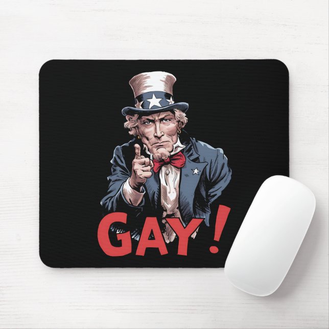 LGBT Gay Ally Pride Month Funny Mouse Mat (With Mouse)