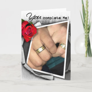 LGBT Gay Anniversary Card. Blank inside Card