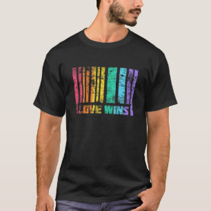 LGBT Gay Lesbian Pride Love Wins Rainbow Flag Prid T-Shirt