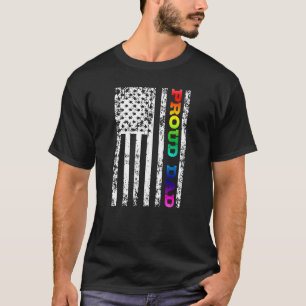 LGBT Gay Lesbian Proud Dad T-Shirt