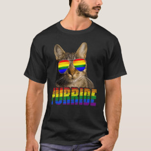 Lgbt Gay Pride Cat Purride Cat Lgbtq Men Women T-Shirt