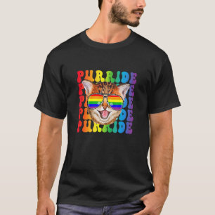 LGBT Gay Pride Cat Purride LGBTQ Pride Flag Cat 1 T-Shirt