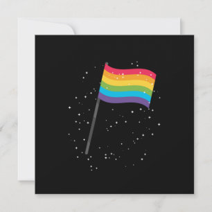 LGBT Gay Pride Equality Flag Gift Invitation