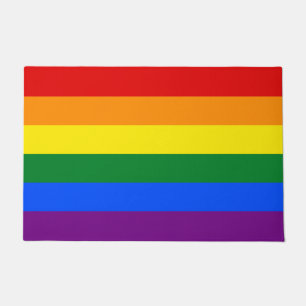 LGBT Gay Pride Flag Rainbow Doormat