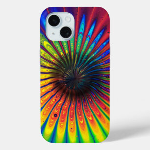 LGBT Gay Pride Floral Liquid Art Flower Cool iPhone 15 Case