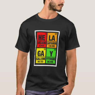 Lgbt Gay Pride Month Elements Hela Gay Him Her T T-Shirt
