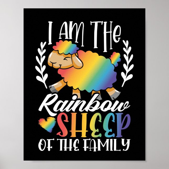 LGBT Gay Pride Month  I Am The Rainbow Sheep Of Poster (Front)